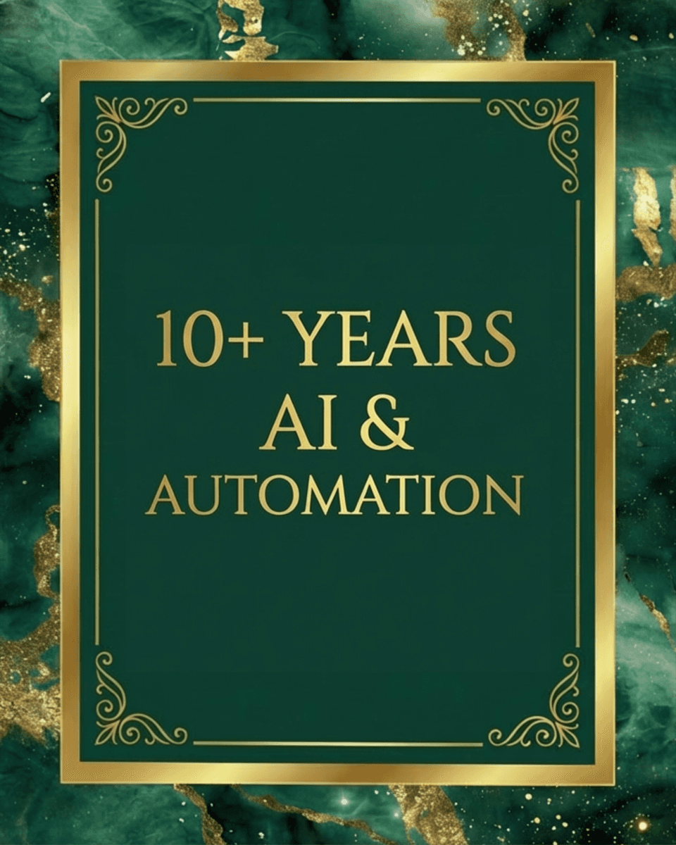 10+ Years AI & Automation - Julian Bradley